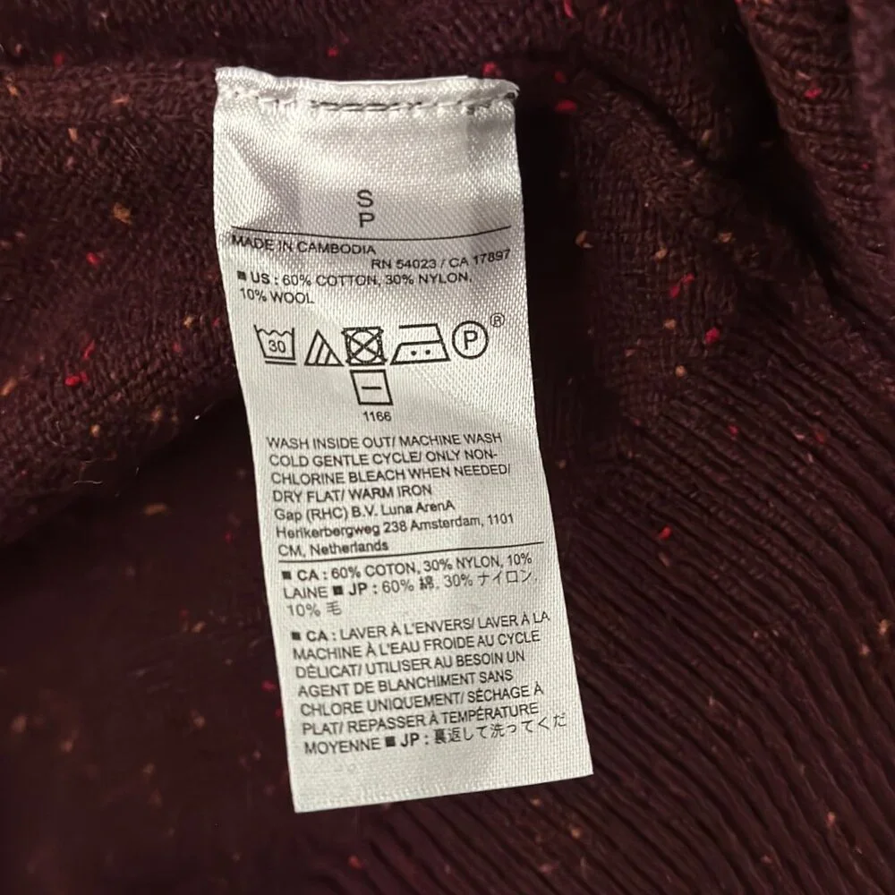 Men’s Burgundy/Maroon Crew Neck Sweater - Picture 3 of 5